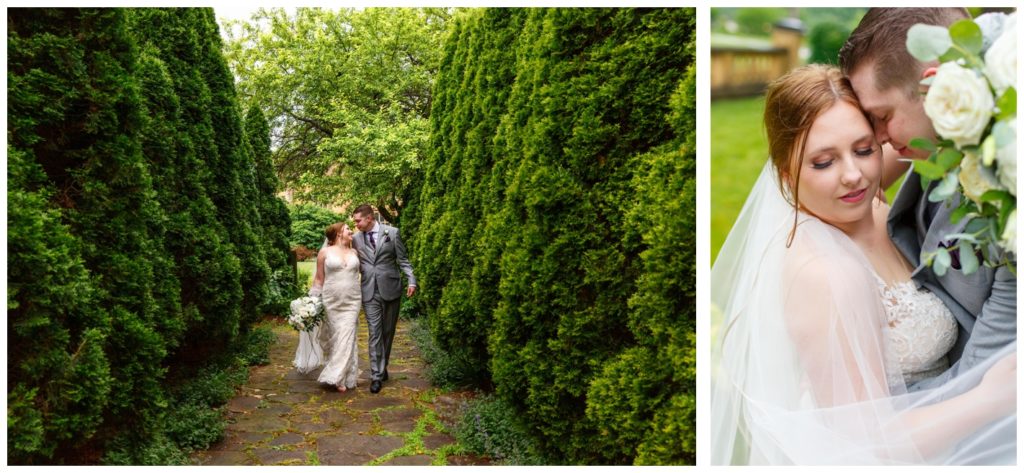 elopement style wedding at Paine Arts Center and Gardens