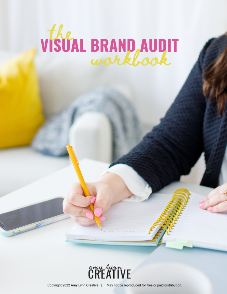 cover of the visual brand audit workbook
